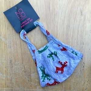 ⚜️No Boundaries Reindeer Holiday Mask! NWT!